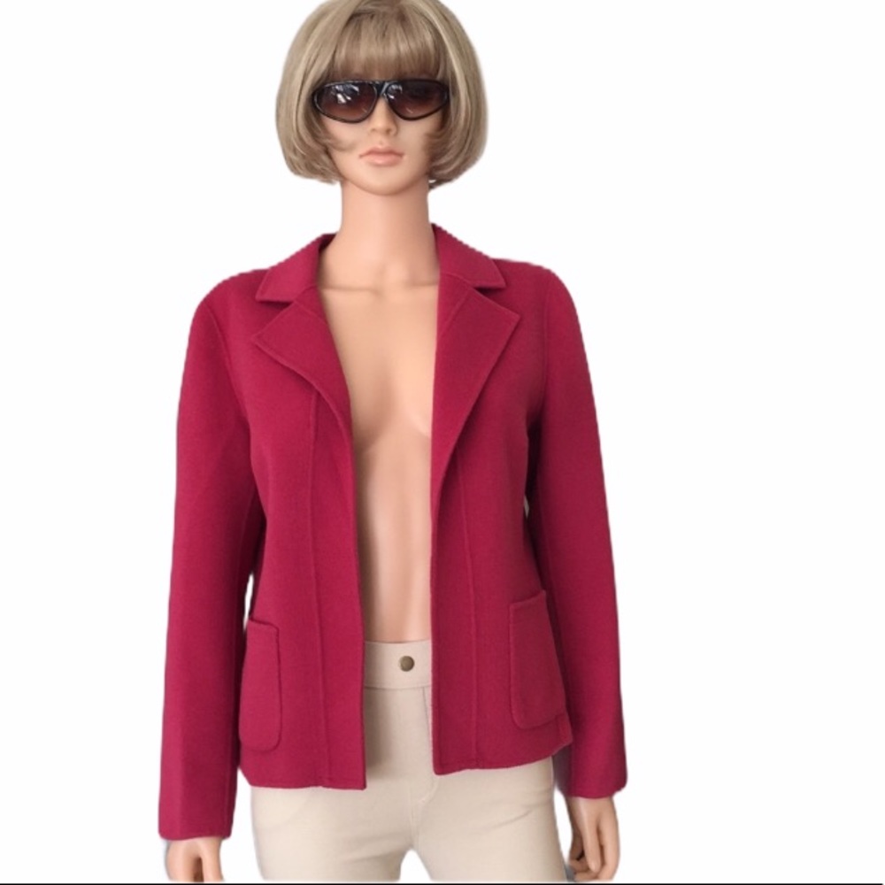 Talbots Open Double Faced Wool Blazer - image 7